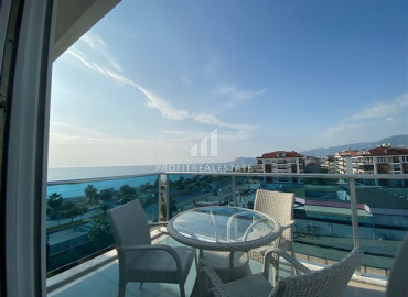 View furnished duplex-penthouse with two bedrooms on the first coastline in Kestel ID-7718 фото-13