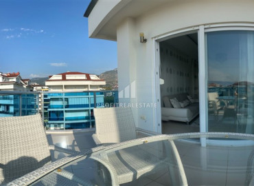 View furnished duplex-penthouse with two bedrooms on the first coastline in Kestel ID-7718 фото-16