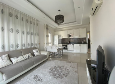 View furnished duplex-penthouse with two bedrooms on the first coastline in Kestel ID-7718 фото-1