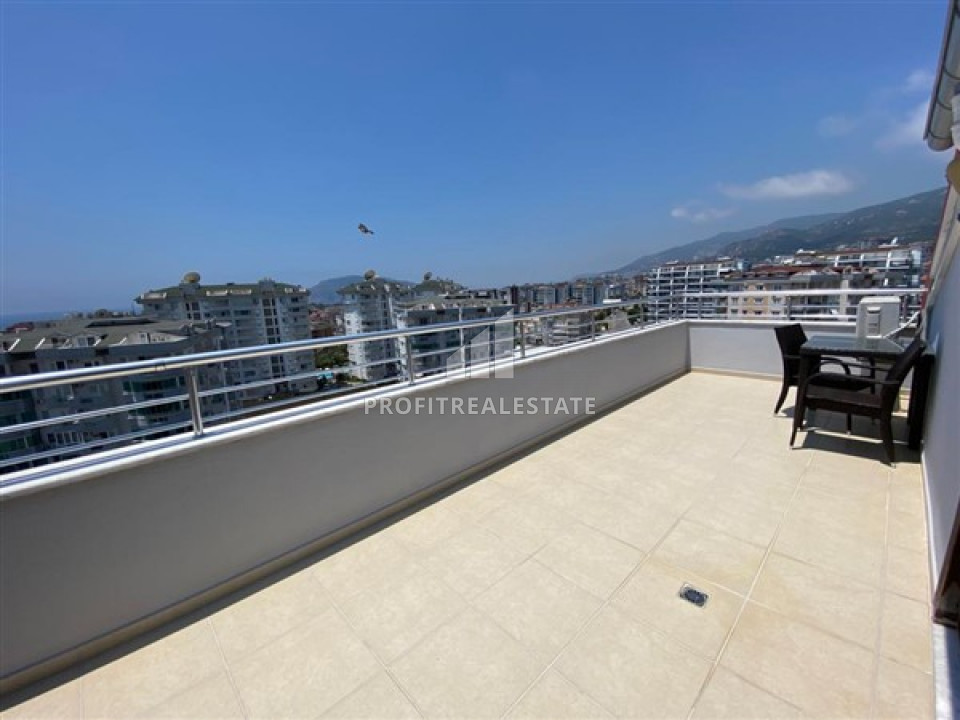 Luxury real estate: five-room furnished duplex with sea and mountain views in Cikcilli ID-7728 фото-2