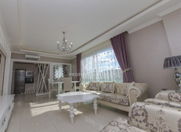 Большая меблированная трехкомнатная квартира на высоком этаже в Махмутларе с видом на море ID-7752 фото-1