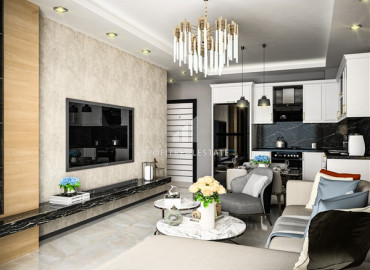 Apartment of different layouts in a residence at the final stage of construction in the center of Alanya ID-7780 фото-6