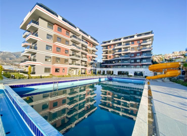 New one bedroom apartment, in a fine finish, in a residence with a rich facilities, Kargicak, Alanya, 53 m2 ID-7821 фото-10