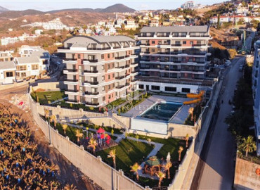 New one bedroom apartment, in a fine finish, in a residence with a rich facilities, Kargicak, Alanya, 53 m2 ID-7821 фото-11