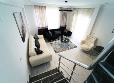 Three bedroom duplex, ready to move in, 300 meters from Oba beach, Alanya, 130 m2 ID-7865 фото-2