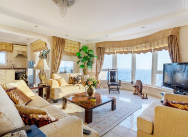 Spacious furnished duplex 2 + 1 with excellent views of the mountains and the sea on the main street of Mahmutlar ID-7906 фото-1