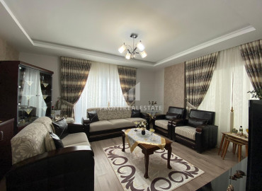 Gasified apartment 2 + 1 in a new residence with a swimming pool 50m from the sea in Tej, Mersin ID-8048 фото-2