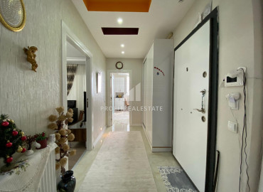 Gasified apartment 2 + 1 in a new residence with a swimming pool 50m from the sea in Tej, Mersin ID-8048 фото-10