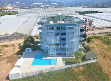 Large furnished one-bedroom duplex with sea and mountain views in Alanya - Demirtas ID-8129 фото-12