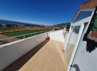 Large furnished one-bedroom duplex with sea and mountain views in Alanya - Demirtas ID-8129 фото-11