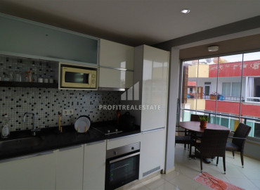 Cozy furnished apartment 1 + 1 with two balconies 300m from the sea in Oba ID-8136 фото-4