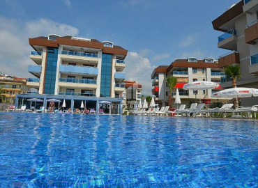 Furnished one bedroom apartment 100 meters from the center of Oba, Alanya, 75 m2 ID-8138 фото-1