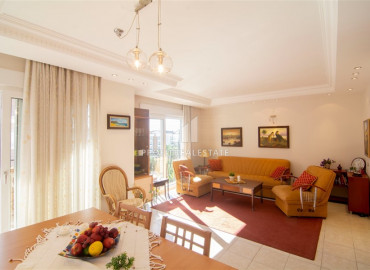 Furnished apartment 2 + 1 in a residence with a swimming pool 450m from the sea in Oba ID-8160 фото-1