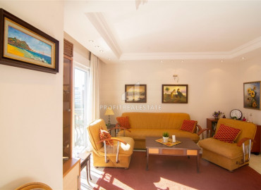 Furnished apartment 2 + 1 in a residence with a swimming pool 450m from the sea in Oba ID-8160 фото-3