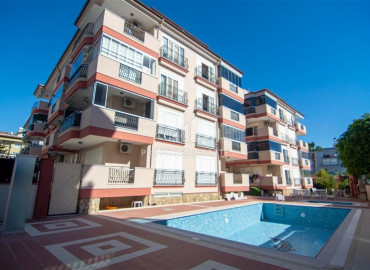 Furnished apartment 2 + 1 in a residence with a swimming pool 450m from the sea in Oba ID-8160 фото-13