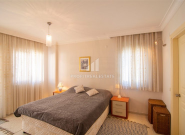 Furnished apartment 2 + 1 in a residence with a swimming pool 450m from the sea in Oba ID-8160 фото-4