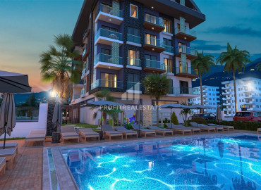 Apartment by the sea at the project stage, just 200 meters from the center of Oba, Alanya, 55-120 m2 ID-8186 фото-8
