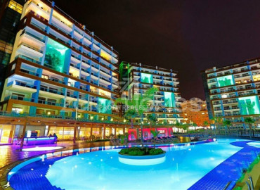 One bedroom apartment with private pool in a luxury residence in Alanya - Cikcilli ID-8195 фото-1
