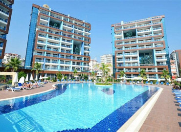 One bedroom apartment with private pool in a luxury residence in Alanya - Cikcilli ID-8195 фото-12