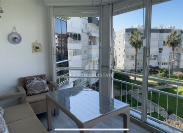 Furnished apartment 3 + 1 in a cozy residence on the first line in Alanya Tosmur ID-8211 фото-1