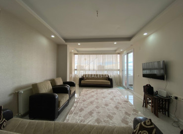 View apartment 2 + 1 on a high floor in a residence with facilities 100m from the sea in Tej, Mersin ID-8229 фото-2