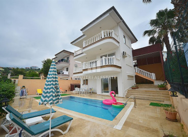 Three-storey villa with a private pool and stunning panoramic views, Kargicak, Alanya, 270 m2 ID-8294 фото-1