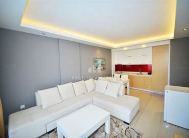 First coastline: furnished one-bedroom apartment, 65m2 in Kestel ID-8303 фото-2