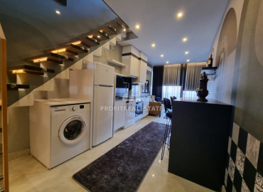 Duplex with one bedroom in a premium class residence on the beach in Mahmutlar. ID-8312 фото-5