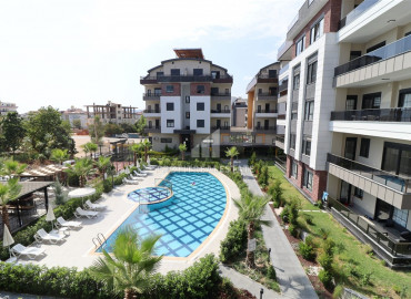 Furnished apartment 1 + 1 with American type kitchen, developed facilities. Oba district, Alanya, 70 m2 ID-8328 фото-8