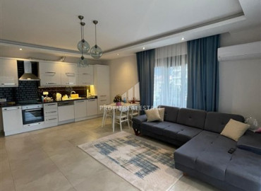 Furnished apartment 1 + 1 with American type kitchen, developed facilities. Oba district, Alanya, 70 m2 ID-8328 фото-1