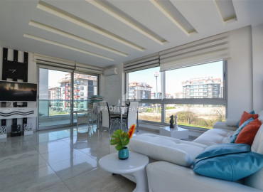 Elegant furnished apartment 1 + 1 in a residence with facilities, 200m from the sea in Kestel ID-8340 фото-4