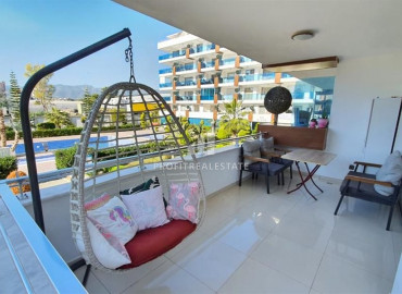 Cozy two bedroom duplex, equipped with furniture and appliances, just 200 meters from the sea, Kestel, Alanya, 110 m2 ID-8367 фото-9