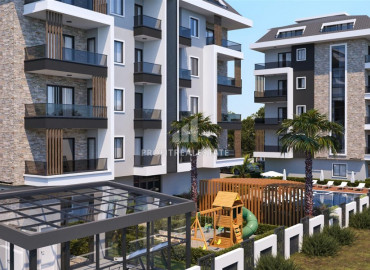 Investment property under construction, 600 meters from the sea, Kestel, Alanya, 57-150 m2 ID-8370 фото-3