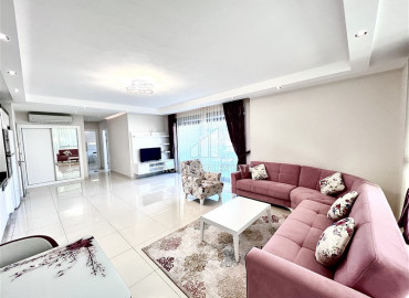 Большая меблированная квартира 2+1 в элитном комплексе с собственным пляжем в Каргыджаке ID-8384 фото-2