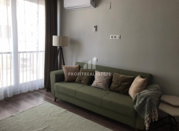 New furnished one-bedroom apartment with gas 150 meters from the sea in the Soli neighborhood, Mersin ID-8394 фото-1