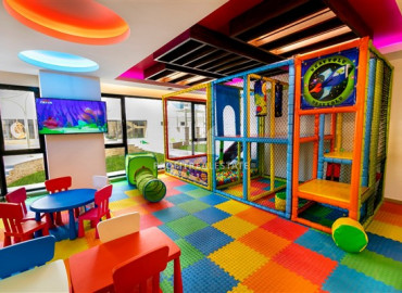 Furnished duplex 2 + 1 with sea and mountain views in the elite residence Mahmutlar ID-8395 фото-13