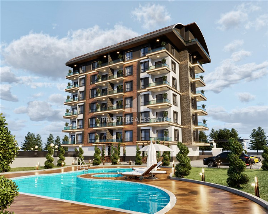 Недорогие квартиры разной планировки на этапе проекта, в Демирташе, Аланья, 48-201 м2 ID-8398 фото-1
