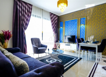 Stylish apartment by the sea, with one bedroom, 300 meters from the center of Mahmutlar, Alanya, 55 m2 ID-8414 фото-1