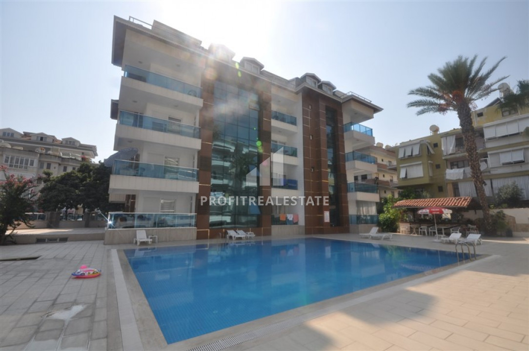 Furnished two bedroom apartment in a residence with good facilities, 300m from Cleopatra beach ID-8443 фото-1