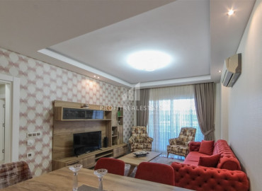 Stylish furnished apartment 2 + 1 with sea views in the elite residence Mahmutlar ID-8456 фото-4}}