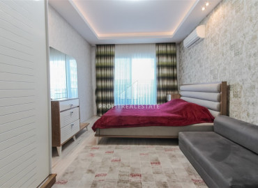 Stylish furnished apartment 2 + 1 with sea views in the elite residence Mahmutlar ID-8456 фото-14}}