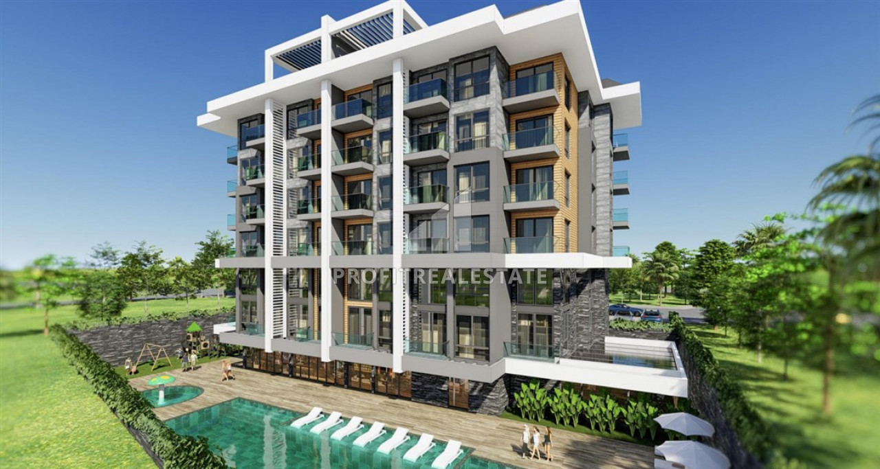 Старт продаж: квартиры в комплексе премиум класса на этапе проекта в 300м от моря в районе Каргыджак ID-8473 фото-1