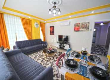 Furnished apartment 2 + 1 in a residence with a swimming pool in the western part of Mahmutlar ID-8480 фото-4