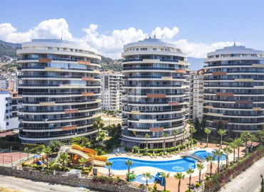 View apartment 1 + 1, with furniture and household appliances in a premium class residence in Alanya - Cikcilli ID-8524 фото-1