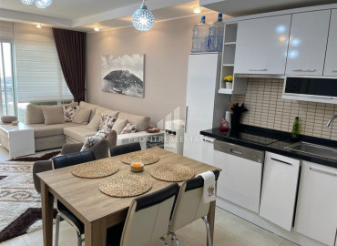 View apartment 1 + 1, with furniture and household appliances in a premium class residence in Alanya - Cikcilli ID-8524 фото-4