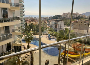 View apartment 1 + 1, with furniture and household appliances in a premium class residence in Alanya - Cikcilli ID-8524 фото-9