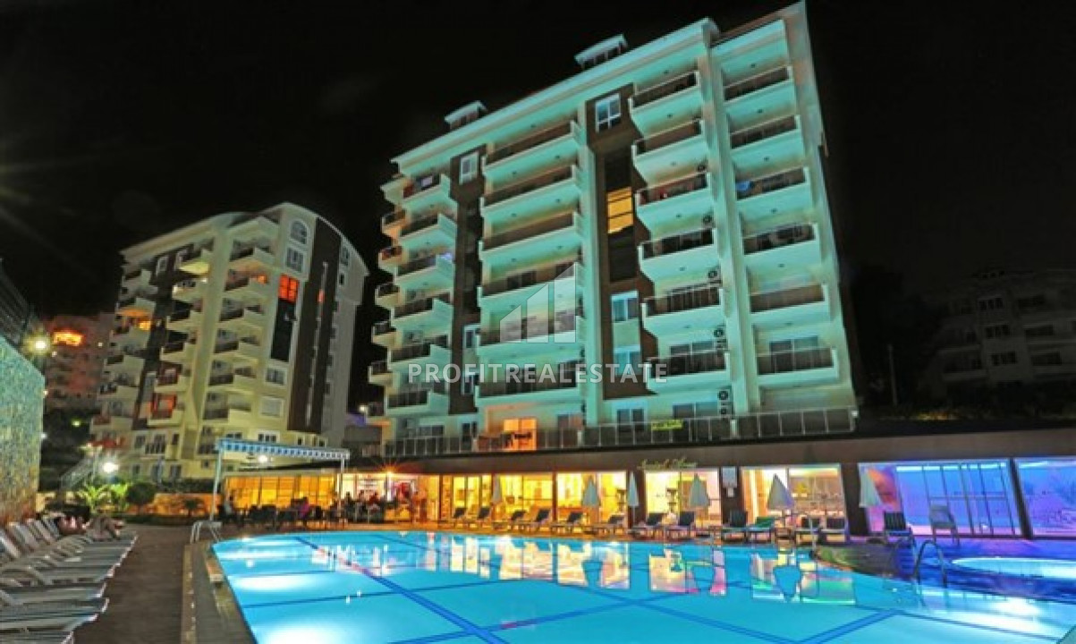 Меблированная квартира планировки 2+1 в комплексе с инфраструктурой отеля и собственным пляжем, Авсаллар, Аланья, 75 м2 ID-8537 фото-1