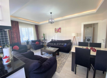 Furnished duplex apartment, with two bedrooms, 150 meters from the sea, Kestel, Alanya, 100 m2 ID-8567 фото-1