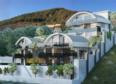 Элитная недвижимость: роскошные трехэтажные виллы в горном районе Тепе, Аланья, 360 м2 ID-8646 фото-3