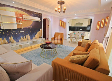 Two bedroom apartment, with a rich interior, 200 meters from the sea, Mahmutlar, Alanya, 125 m2 ID-8732 фото-4